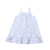 Blue Flowers Strap Dress